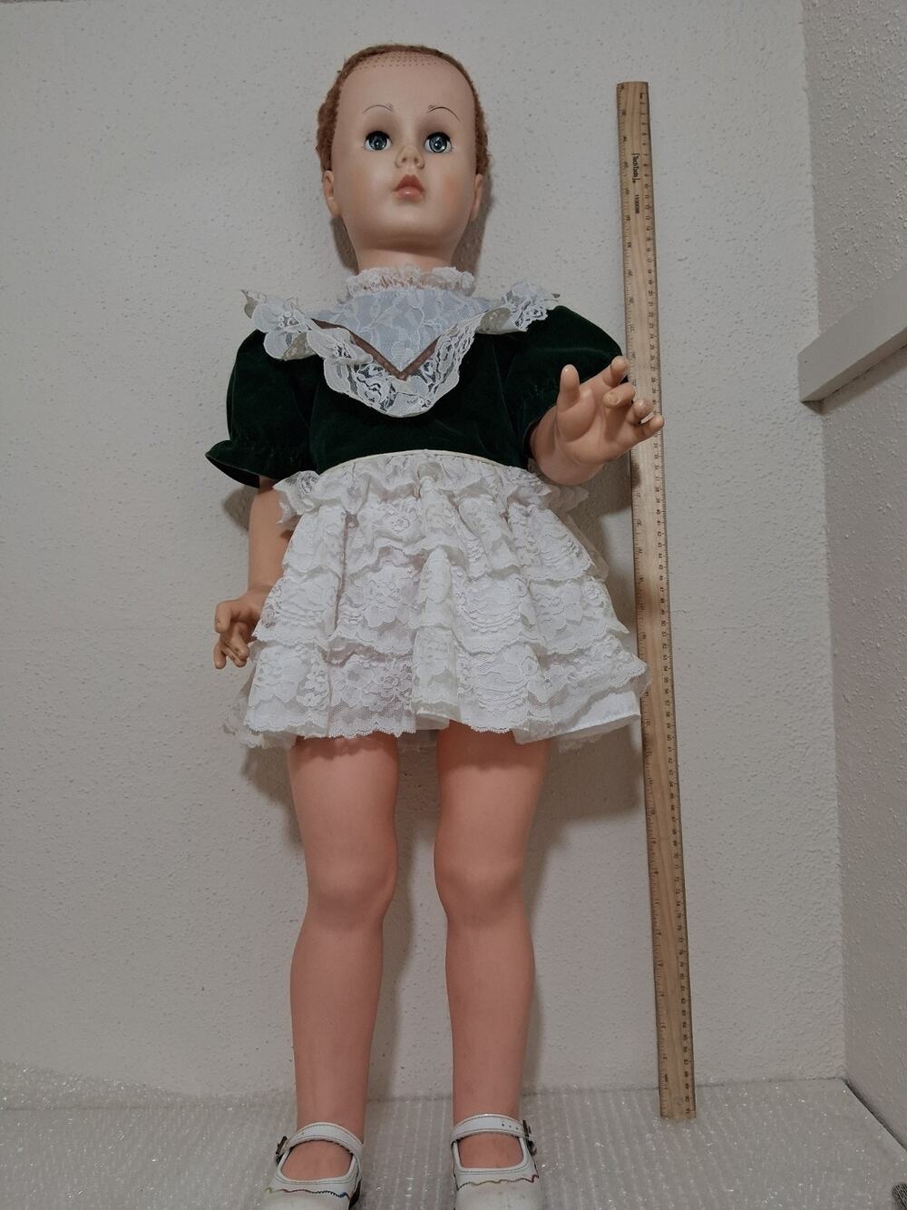 Vtg 35 Inch Patty Playpal Giant Doll Walker Style Original Outfit & Shoes Rare